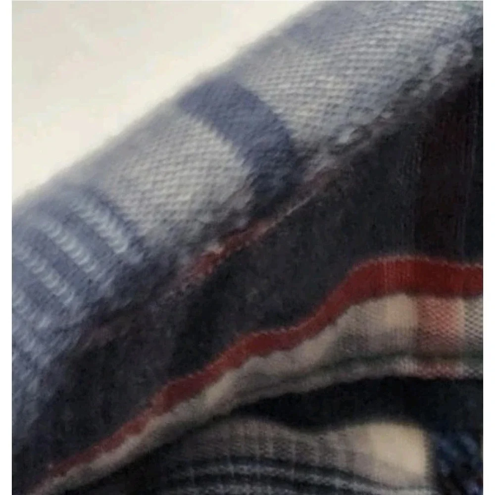 North Face Shirt Mens Large Blue‎ Red Plaid Short Sleeve Button Up Outdoor